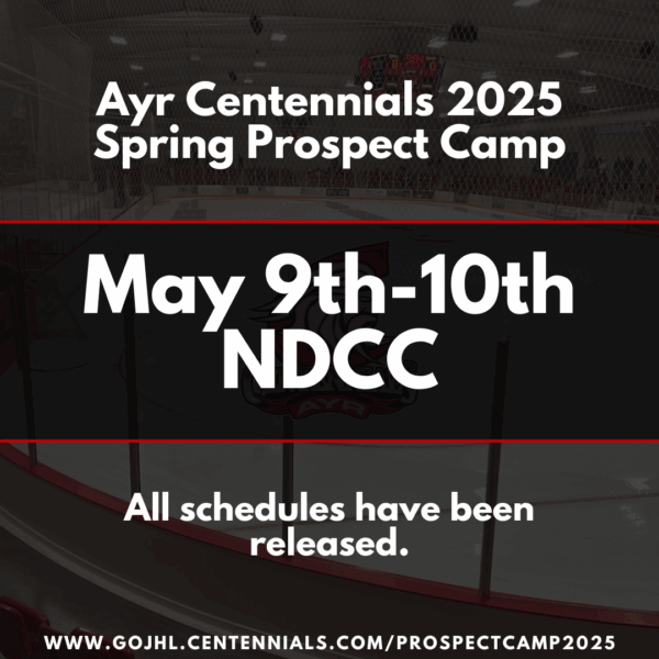Ayr Centennials 2025 Spring Prospect Camp