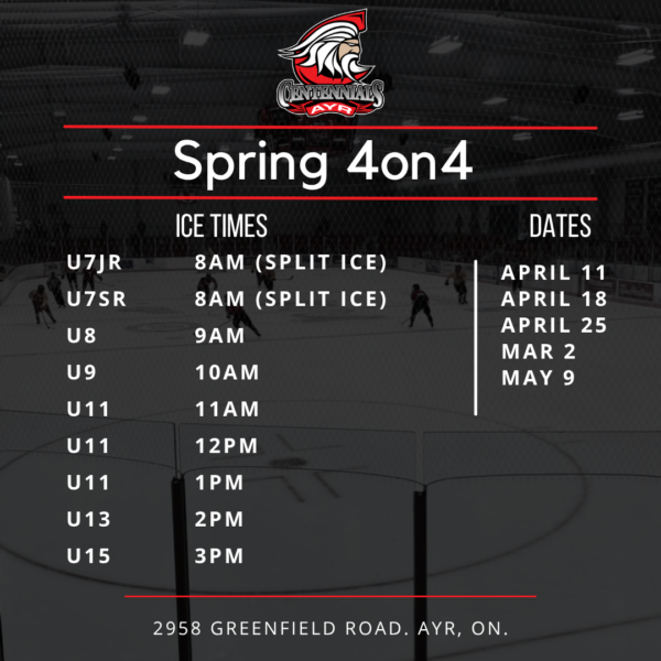 2026 Ayr Centennials Spring 4on4 Hockey